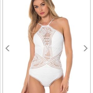 BECCA Prairie Rose Crochet One-Piece Swimsuit